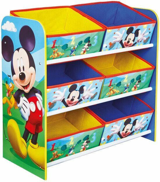 Disney Opbergkast Mickey Mouse Blauw/geel 60 X 23 X 51 Cm