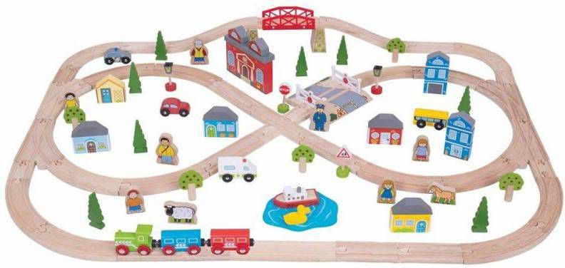 Fan Toys Bigjigs Treinset Town And Country Set