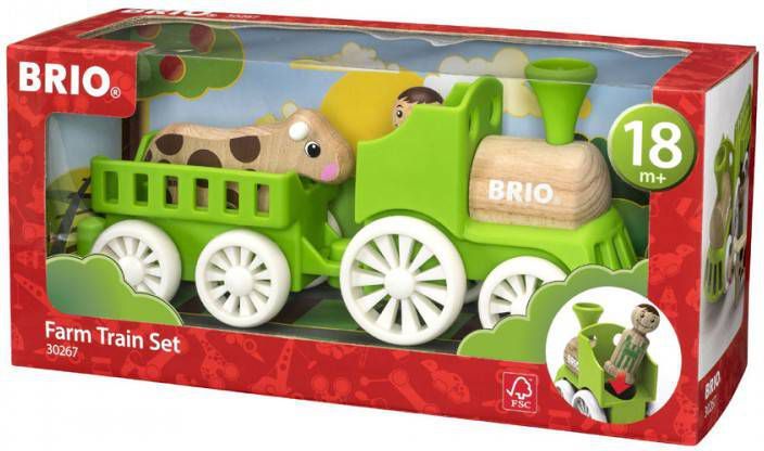 Brio  Locomotief met koe-aanhanger 30267