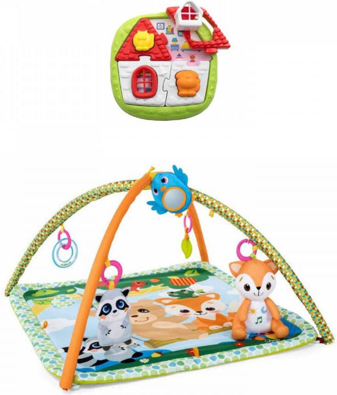Chicco Bundel Speelkleed Magic Forest Relax & Play & Puzzel 2 in 1 Huispuzzel