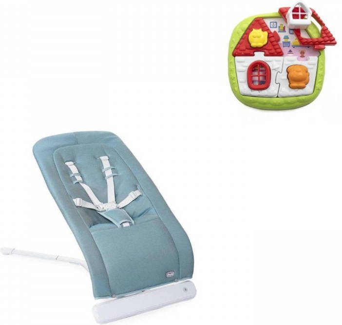Chicco Bundel Wipstoel Relax Rhythm &apos, N&apos, Sound Acquarelle & Puzzel 2 in 1 Huispuzzel