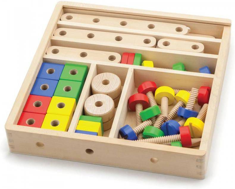 Viga Toys constructieset multicolor 53 delig online kopen