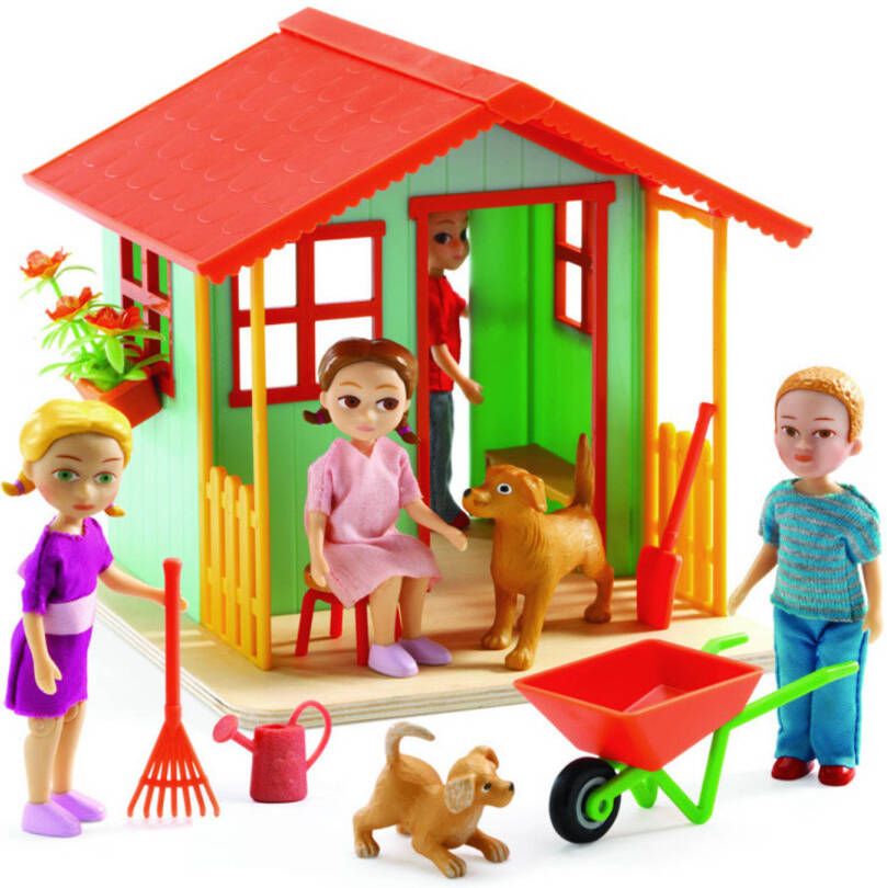 Djeco 7 delig Tuinhuis Dj07835