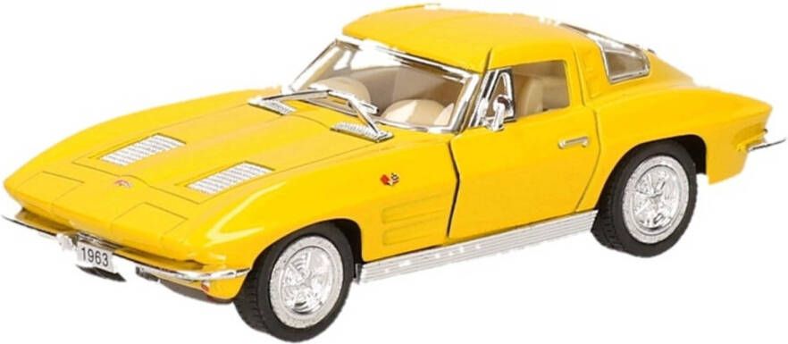 Goki Modelauto Chevrolet Corvette Geel 13 Cm Speelgoed Auto&apos