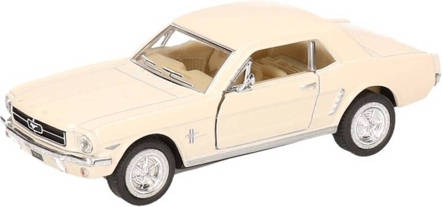 Goki Modelauto Ford Mustang 1964 Creme 13 Cm Speelgoed Auto&apos