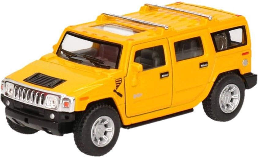 Goki Modelauto Hummer H2 Suv Geel 12, 5 Cm Speelgoed Auto&apos