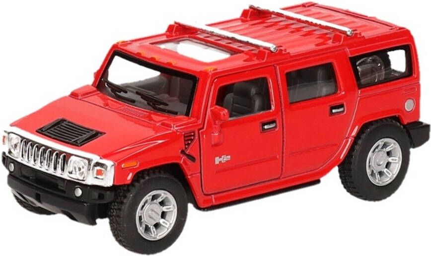 Goki Modelauto Hummer H2 Suv Rood 12, 5 Cm Speelgoed Auto&apos