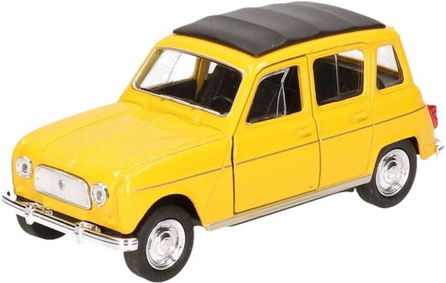 Goki Modelauto Renault 4 Geel 11 Cm Speelgoed Auto&apos