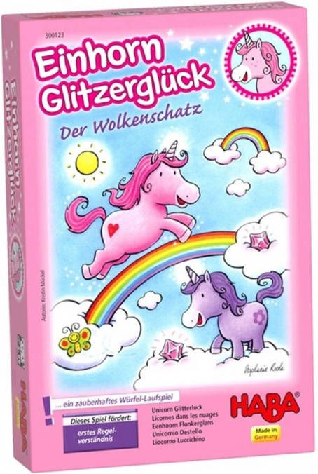 Haba Spel Eenhoorn Flonkerglans De Wolkenschat Made in Germany