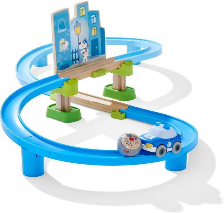 Haba Kullerbü knikkerbaan Uitbreidingsset Politie achtervolging