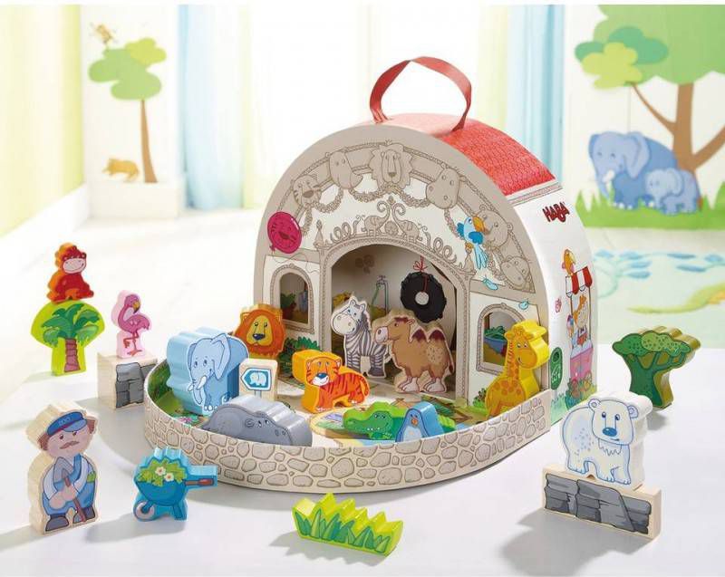 Haba Speelwereld Grote speelset, in de dierentuin Made in Germany