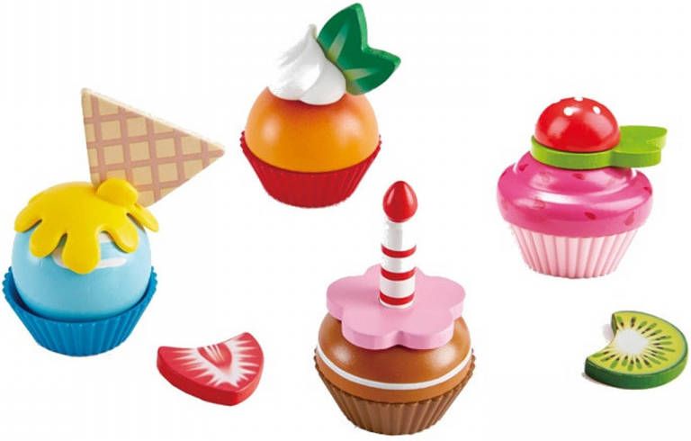 Hape Speellevensmiddelen Cupcakes(18 delig )