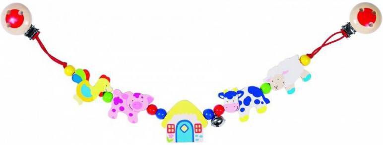 Heimess  Kinderwagenketen boerderijdieren Kleurrijk