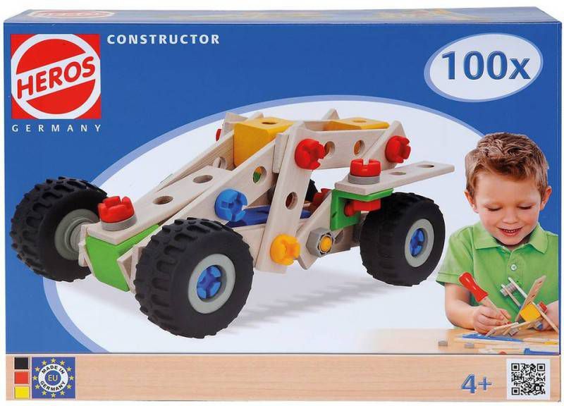 Heros Constructor Auto 4 in 1, 100 delig