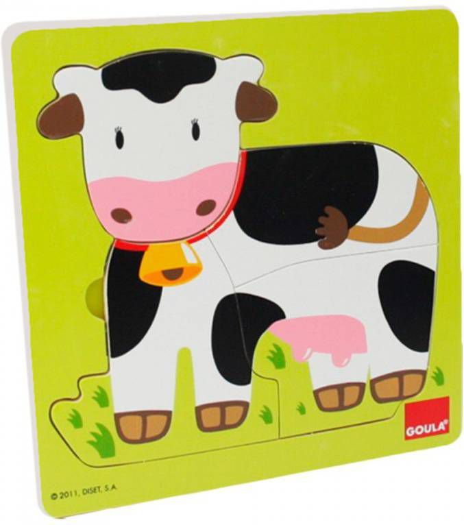 Jumbo Goula Inlegpuzzel Koe 7 Stukjes