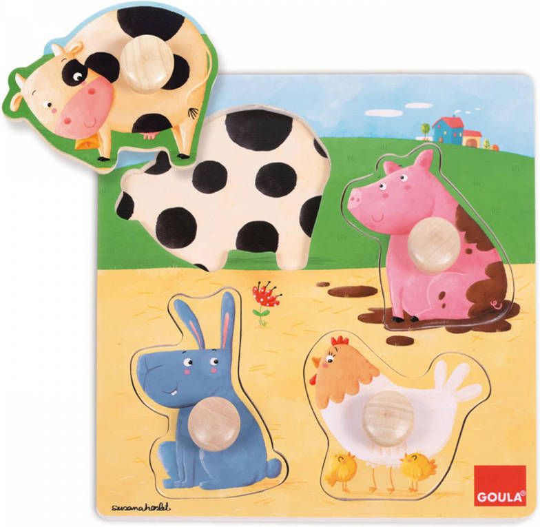 Jumbo Puzzel Boerderijdieren 4 Stukjes