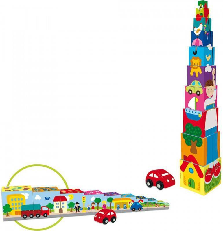 Jumbo Stapelblokken Met Auto