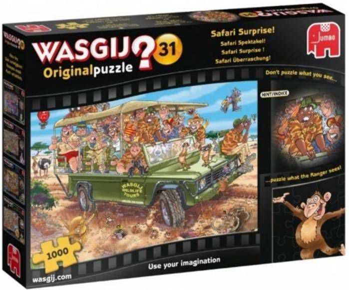 Jumbo Legpuzzel Wasgij Original 31 Safari Spektakel 1000 Stukjes