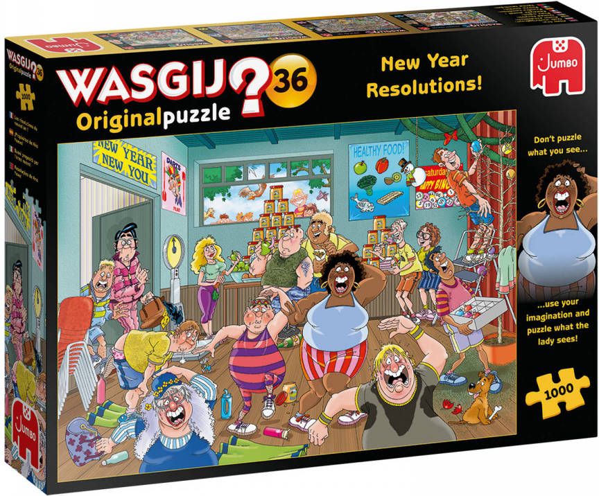 Jumbo Puzzel Wasgij Original 36 Goede Voornemens(1000 Stukjes )