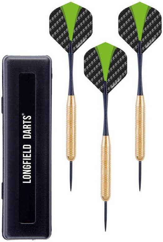 Longfield Games 6x Stuks Dartpijlen Set Brass Barrel Van 22 Gram Dartpijlen
