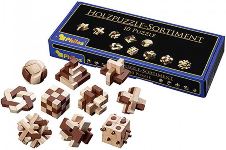 Philos Puzzel Assortiment, 10 Puzzels 325x120mm