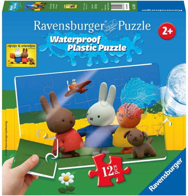 nijntje Ravensburger  waterproof plastic legpuzzel 12 stukjes