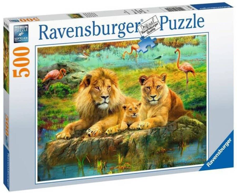 Ravensburger Leeuwen in de savanne legpuzzel 500 stukjes