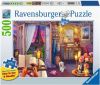 Ravensburger Puzzel Cozy Bathroom 500 Stukjes online kopen