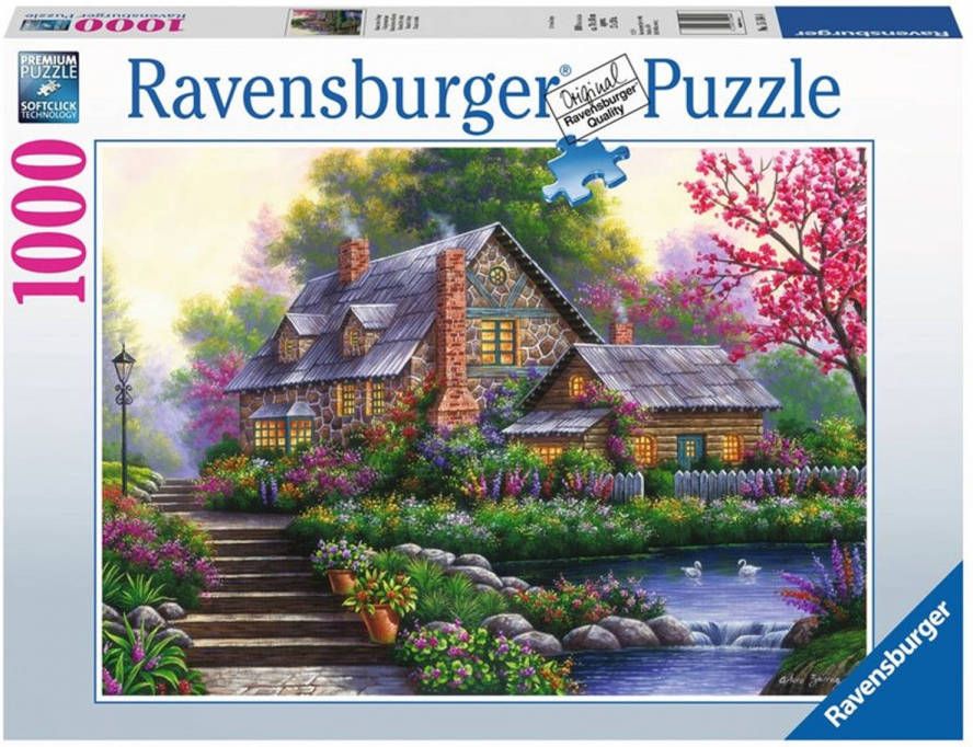 Ravensburger Puzzel Romantische Cottage Legpuzzel 1000 Stukjes