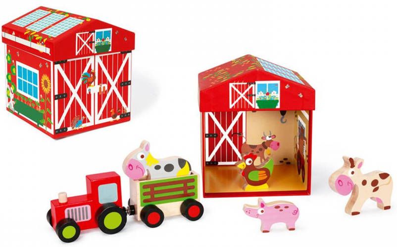 Scratch Speeldoos Opbergdoos En Boerderij In 1 7 delig