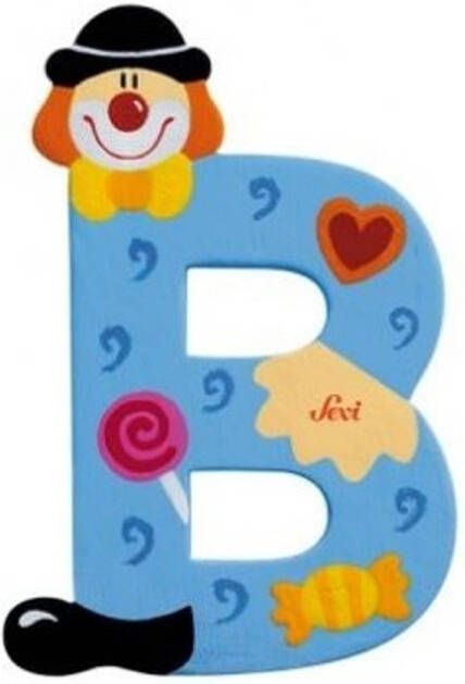 Sevi  Clown Letter B Kleurrijk