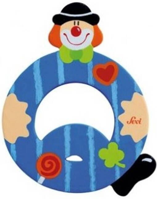 Sevi  Clown Letter Q Kleurrijk