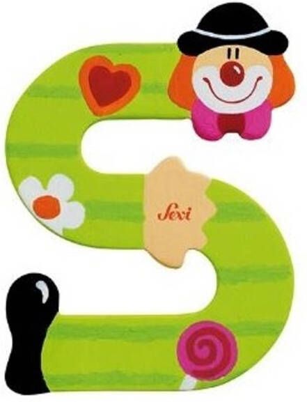 Sevi  Clown Letter S Kleurrijk