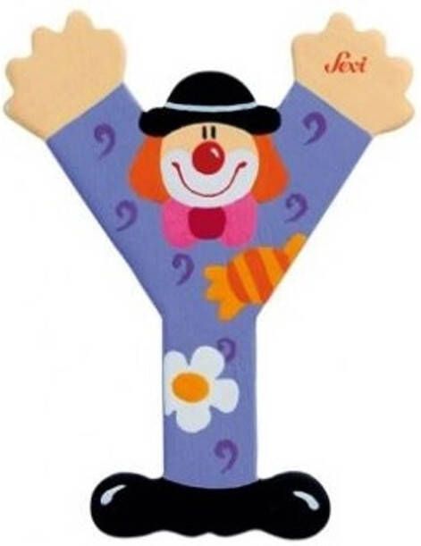 Sevi  Clown Letter Y Kleurrijk