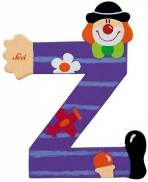 Sevi  Clown Letter Z Kleurrijk