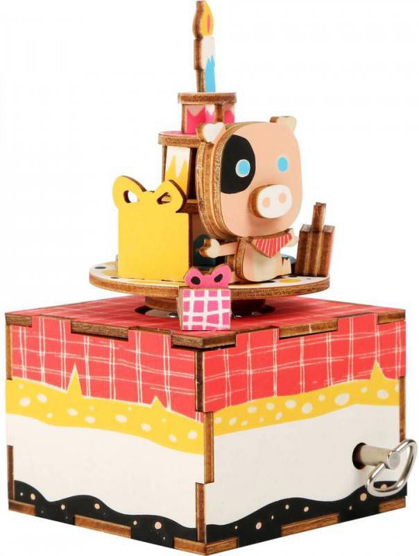 Small Foot 3d Knutselset Muziekdoos Verjaardag 13 Cm 77 delig