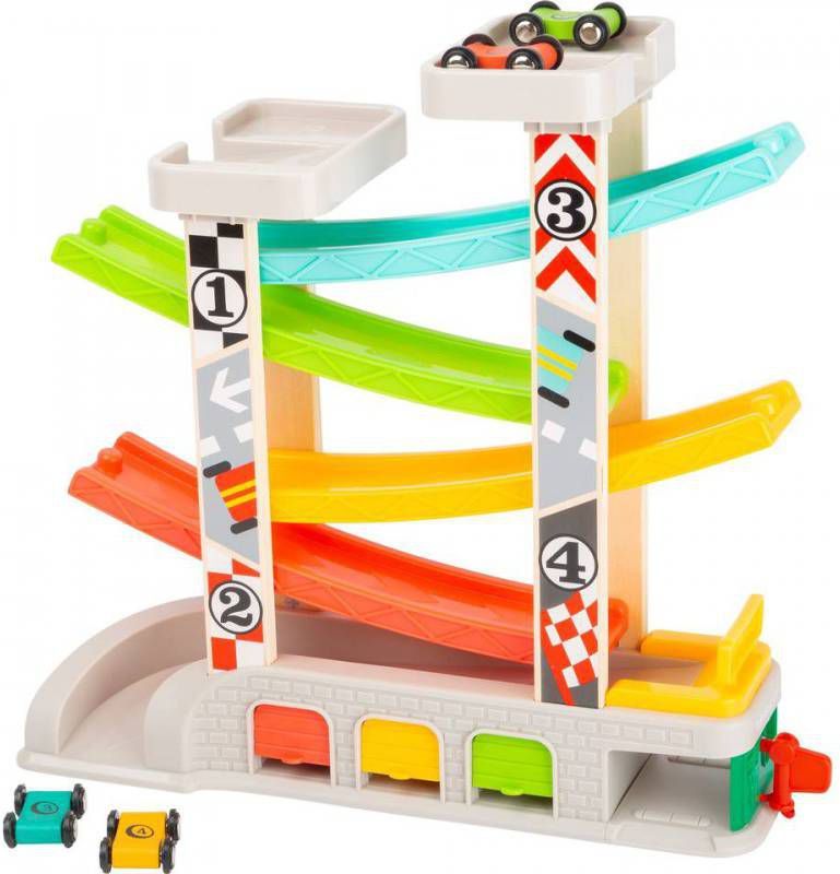 Small Foot Garage Met Parkeerdek Jongens 36 Cm 7 delig