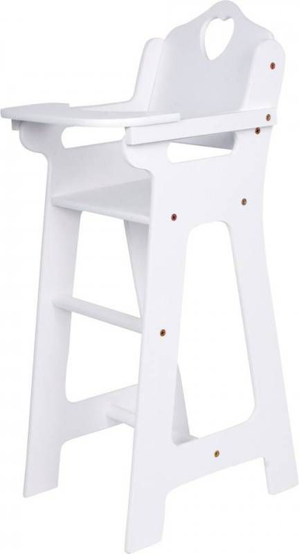 small foot ® Poppenstoel met klaptafel wit