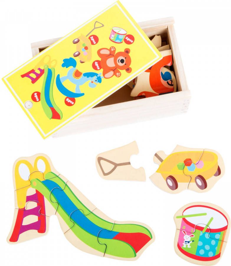 small foot &#xAE; Puuzzel-box mijn lievelingsspeelgoed Kleurrijk