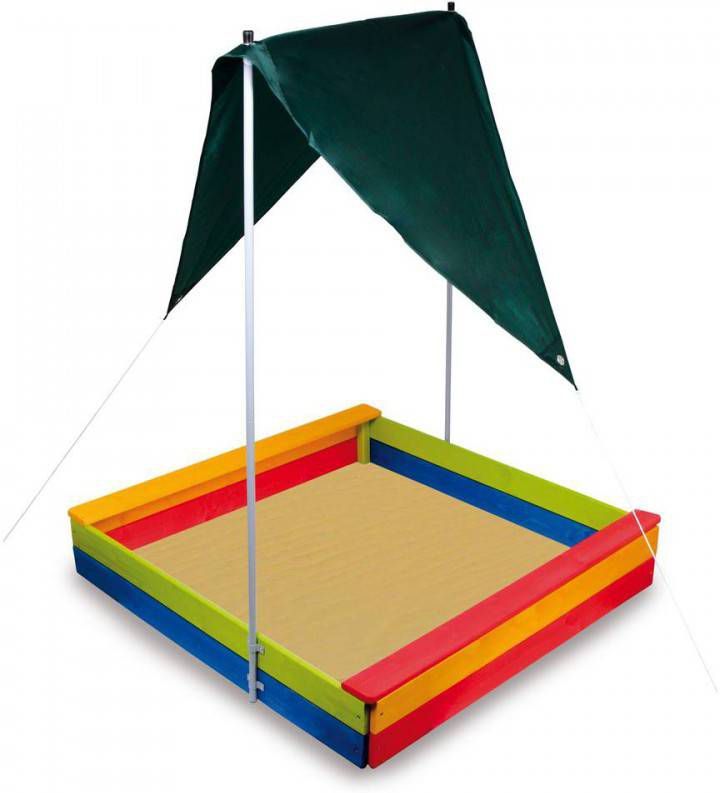 Small Foot Zandbak Met Zonnescherm Junior 117 X 117 X 20, 5 Cm