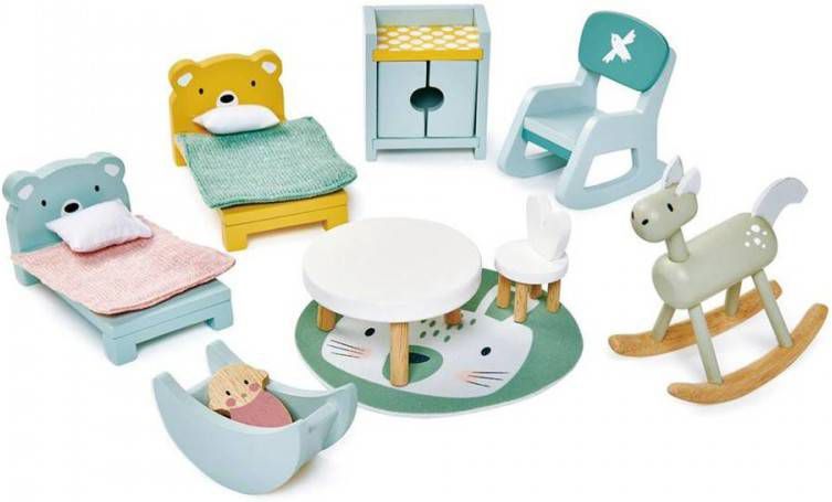 Merkloos Tender Leaf Toys Poppenhuis Kinderkamer Junior 14 delig online kopen
