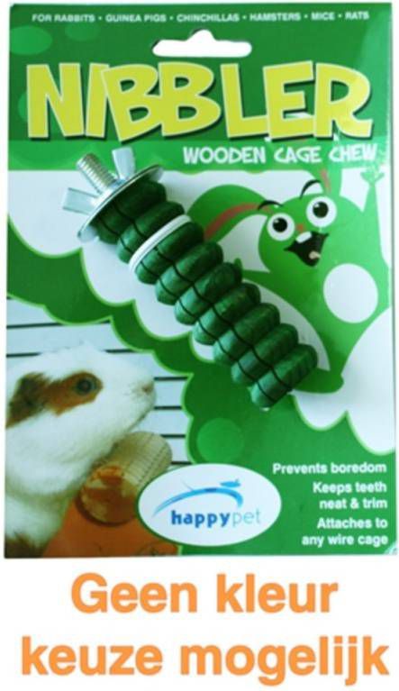 Happy Pet Knaag Kauwhout Nibbler S Speelgoed 8 cm Fruitsmaak