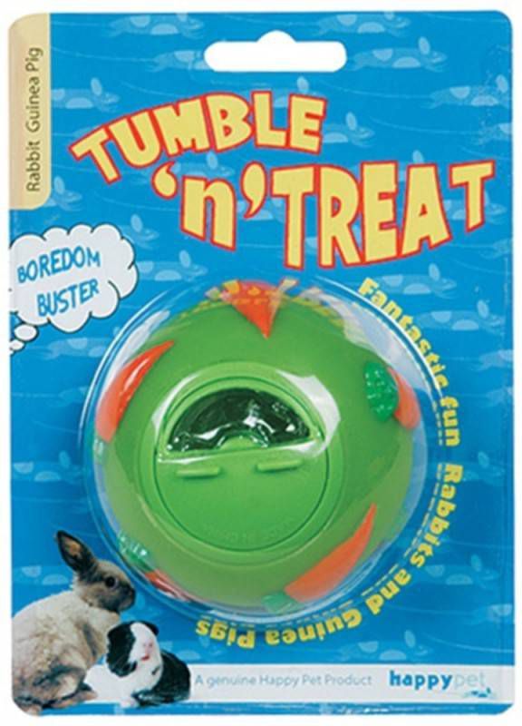 Happy Pet Voerbal Tumbl & Treat Speelgoed Geel per stuk