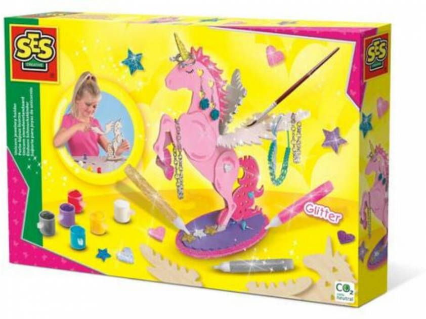 SpellenRijk Ses Creative Maak Je Eigen Eenhoorn sieradenhouder 12 delig