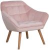 Beliani Karis Cocktailstoel roze fluweel online kopen