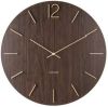 Karlsson Wandklokken Wall clock Meek MDF dark wood veneer Bruin online kopen