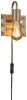 Trio international Vintage wandlamp Khan antiek nikkel met hout 205570167 online kopen