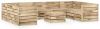 VIDAXL 10 delige Loungeset groen ge&#xEF, mpregneerd grenenhout online kopen