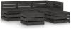 VIDAXL 6 delige Loungeset grijs ge&#xEF, mpregneerd grenenhout online kopen