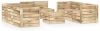 VIDAXL 9 delige Loungeset groen ge&#xEF, mpregneerd grenenhout online kopen